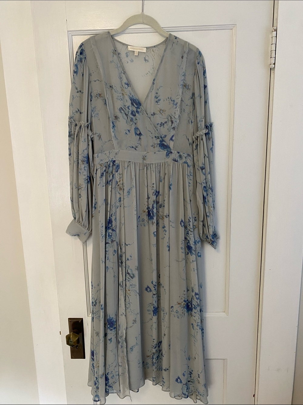 LoveShackFancy Leah Dress in Celestia Blue size S